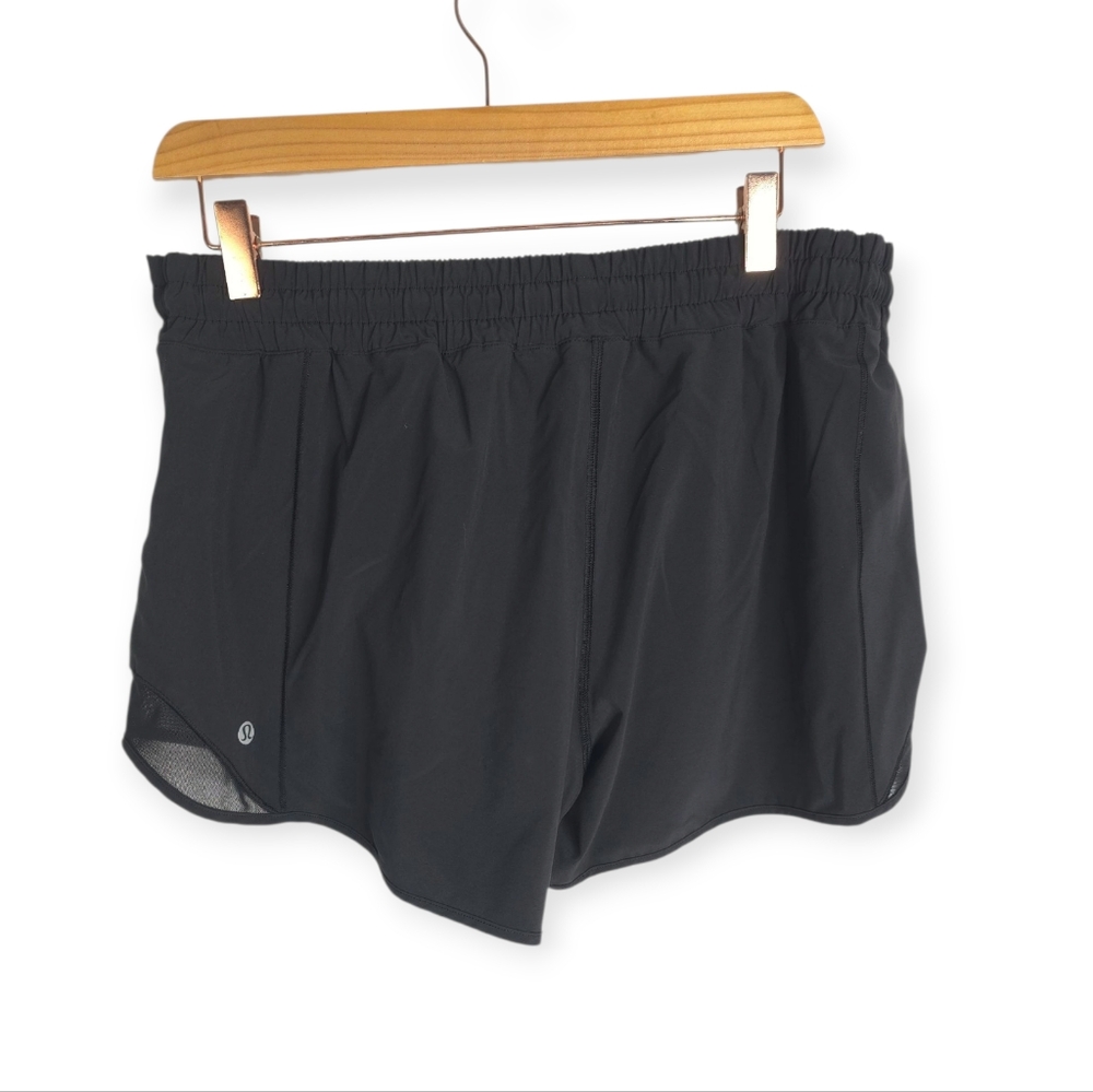 Lululemon Hotty Hot Short *Long 4" Black Size 14 Tall - Picture 4 of 10